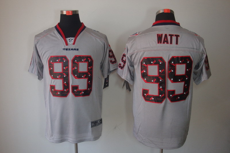 Men's Houston Texans J.J. Watt #99 Gray Jersey